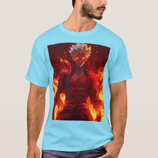 T-shirt de l'homme de feu