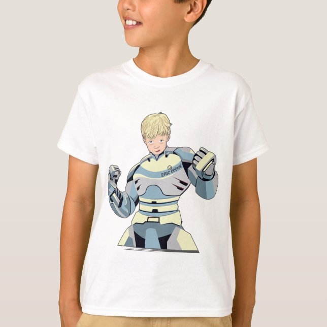 T-shirt de l'homme du robot Eric Cookie (Devant)