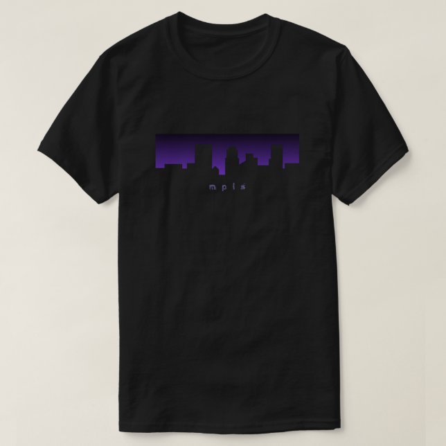 T-shirt de l'horizon MPLS de Minneapolis Minnesota (Design devant)