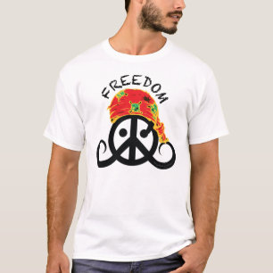 T-shirt de liberté (bandana de pirate ; )
