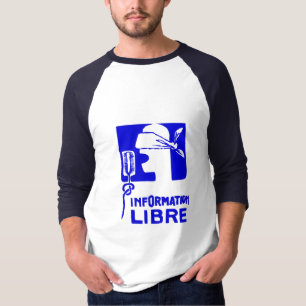 T-shirt de libre de l'information