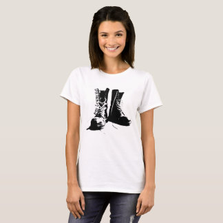 T-shirt de Licker de la botte des femmes