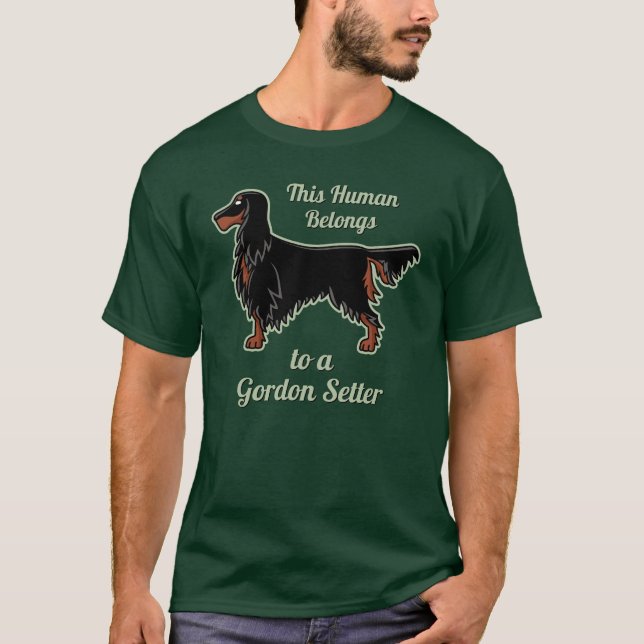 T-shirt de l'icône Gordon Setter (Devant)