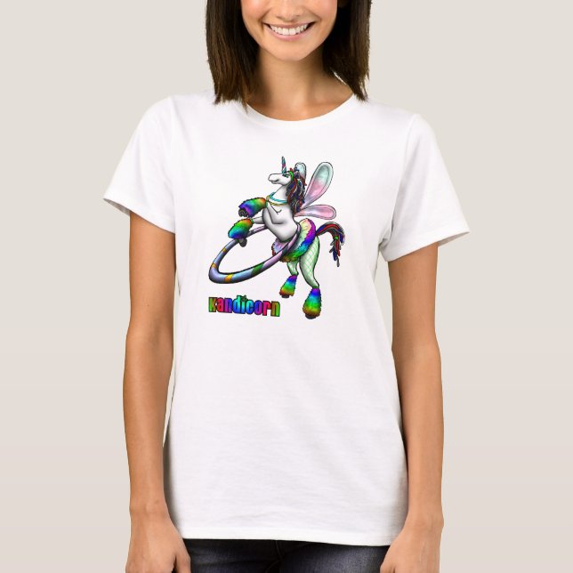 T-shirt de licorne de KandiCorn EDM (Devant)