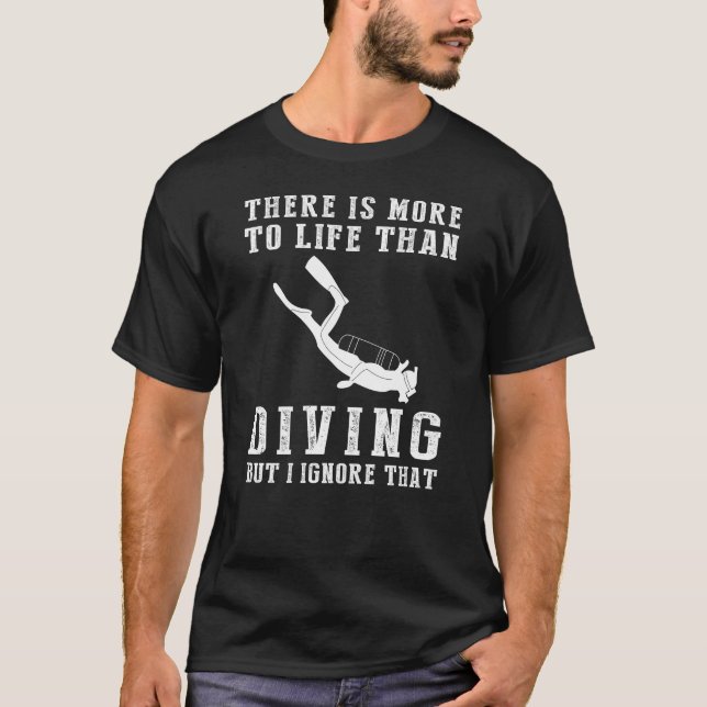 T-shirt de l'ignorance de plongée (Devant)