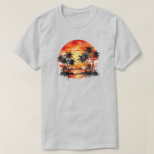 T-shirt de l'île tropicale