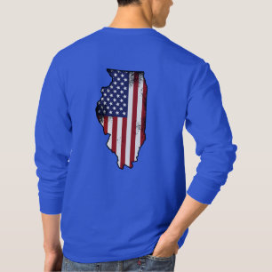 T-shirt de l'Illinois Patriot à long feutre