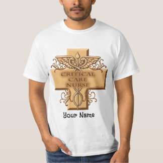 T-shirt de l'infirmière de soins critiques Caduceu