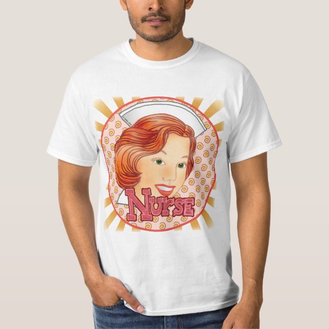 T-shirt de l'infirmière des cheveux rouges (Devant)