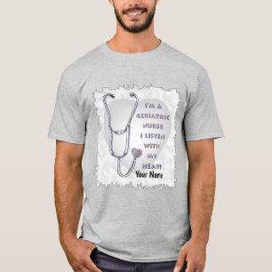 T-shirt de l'infirmière gériatrique Stethoscope