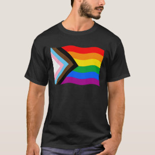 T-shirt de l'insigne de la fierté de progrès