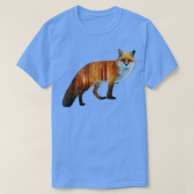 T-shirt De l'intelligence Faune Art Nature Renard (Design devant)