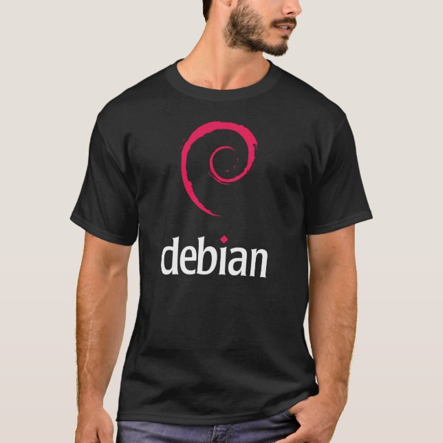T-shirt de Linux Debian (Devant)