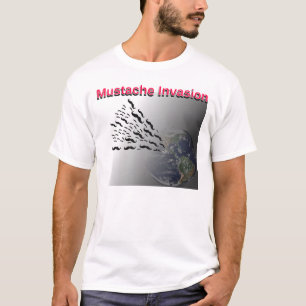 T-shirt de l'invasion de la moustache
