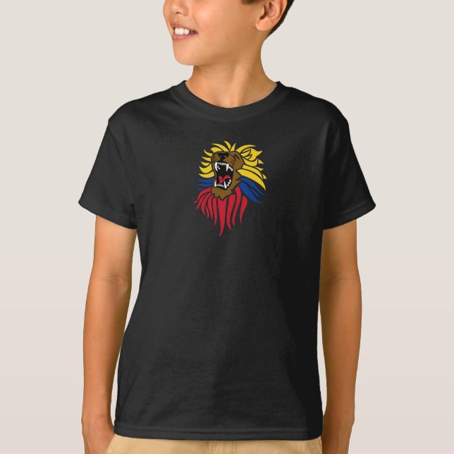 T-shirt de lion de Jefferson D (Devant)
