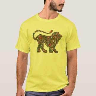 T-shirt de lion de Rasta