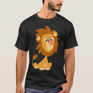 T-shirt de lion idiot en cartoon