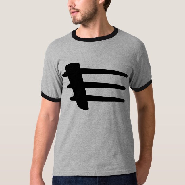 T-shirt de liston de côté de courant perturbateur (Devant)