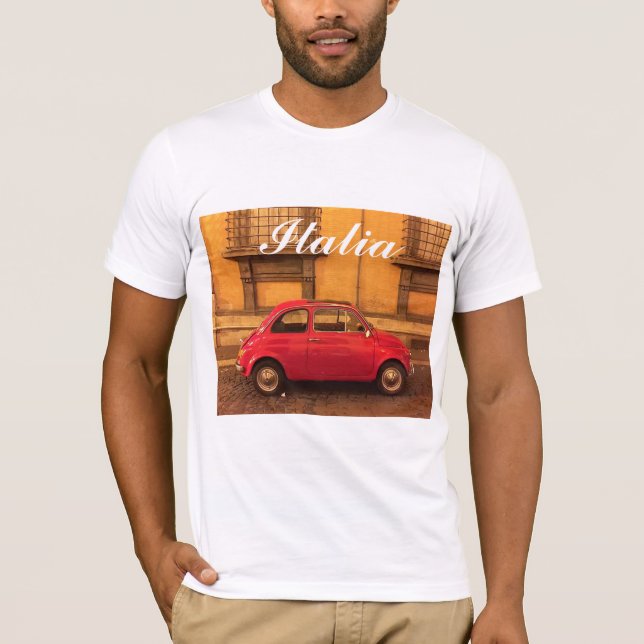 T-shirt de l'Italie - Fiat vintage 500 (Devant)
