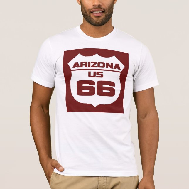 T-shirt de l'itinéraire 66 de l'Arizona (Devant)
