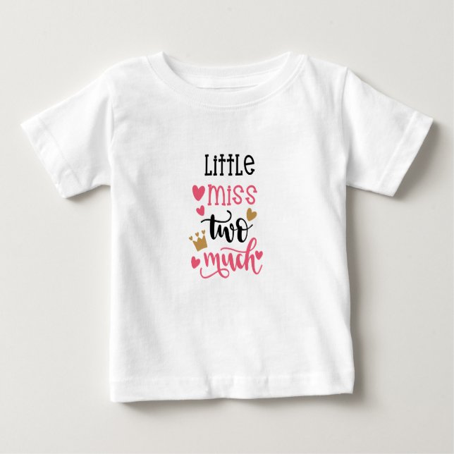 T-shirt de Little Miss Two Much Kid's (Devant)