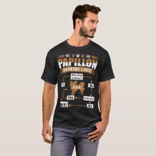 T-shirt de logique d'écorcement de chien de