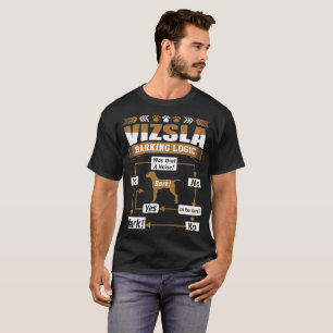 T-shirt de logique d'écorcement de chien de Vizsla