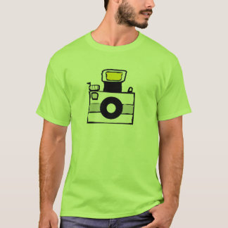 T-shirt de logo d'appareil-photo