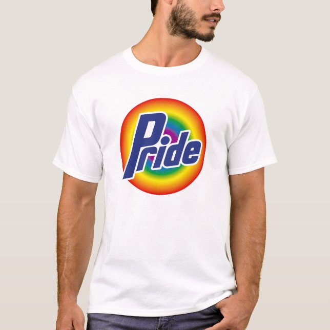 T-shirt de logo d'arc-en-ciel de gay pride (Devant)