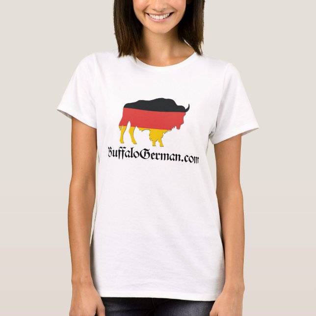 T-shirt de logo de bison de dames (Devant)