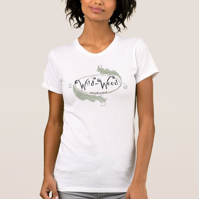 T-shirt de logo de feuille de Sauvage-Bois (Devant)