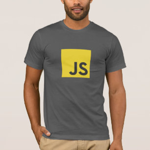 T-shirt de logo de Javascript (gris-foncé)