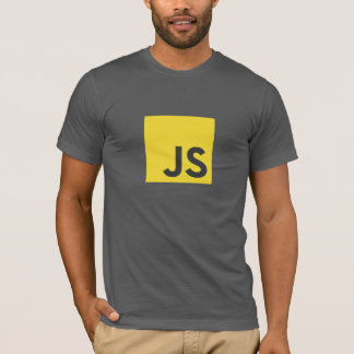 T-shirt de logo de Javascript (gris-foncé)