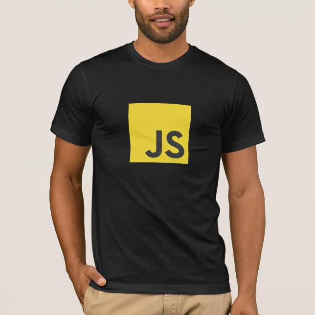 T-shirt de logo de Javascript (noir) (Devant)