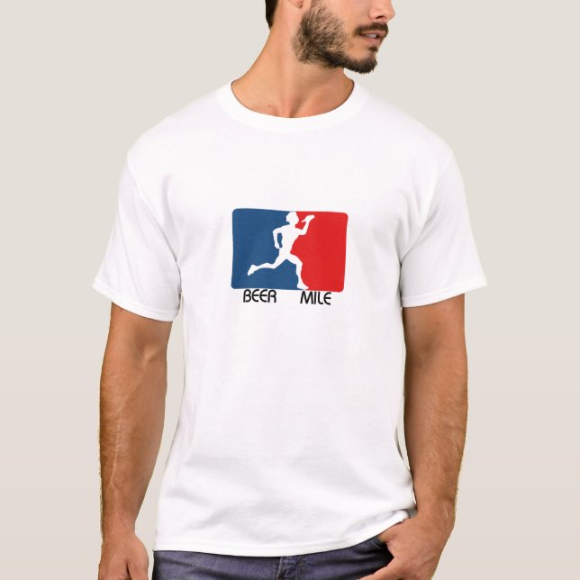 T-shirt de logo de mille de bière (Devant)