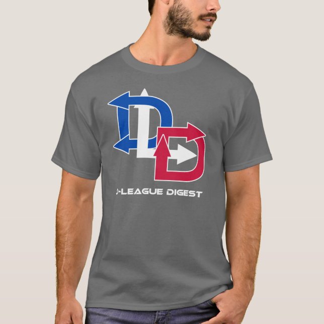 T-shirt de logo de résumé de D-Ligue (Devant)