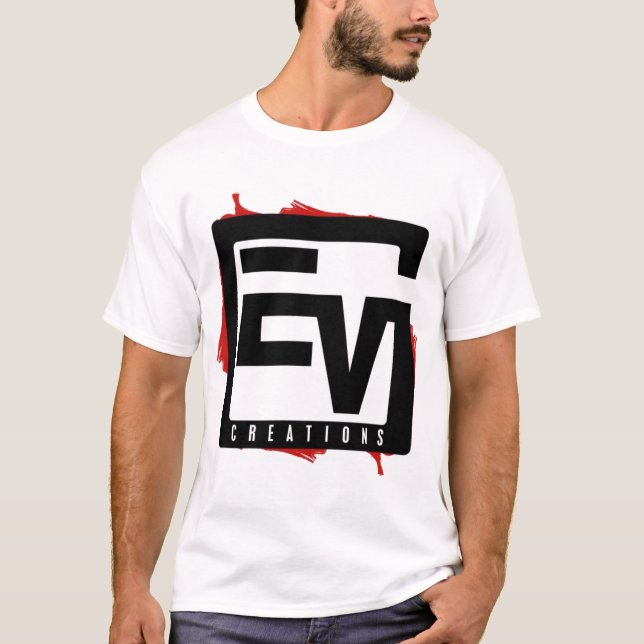 T-shirt de logo d'EV (Devant)