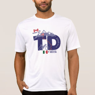 T-shirt de logo du clivage "TD" de visite