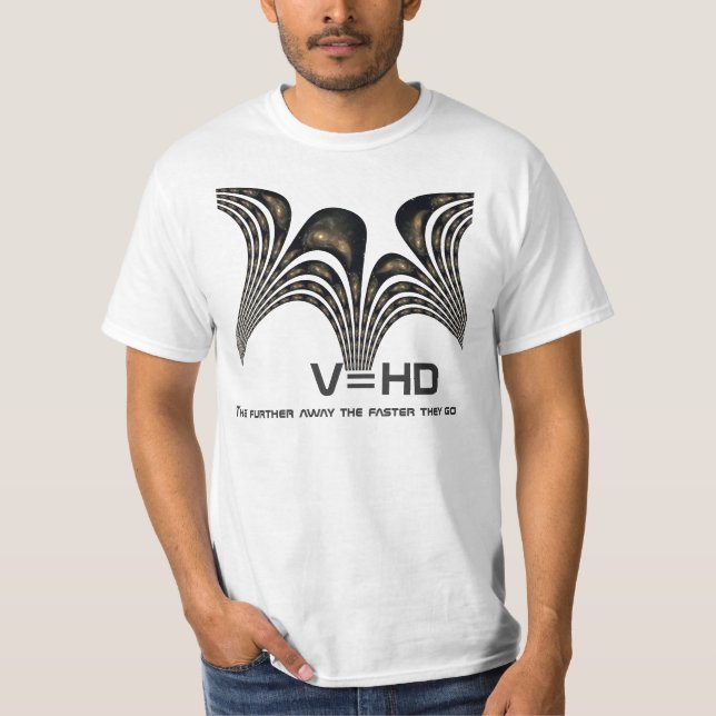 T-shirt de loi de Hubbles de deux galaxies en (Devant)