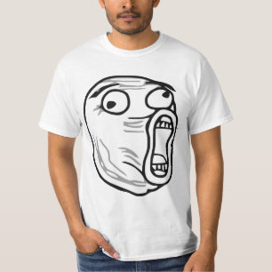 T-shirt De LOL de rire visage bruyant Meme de rage