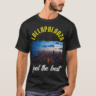 T-shirt de Lollapalooza music festival de design