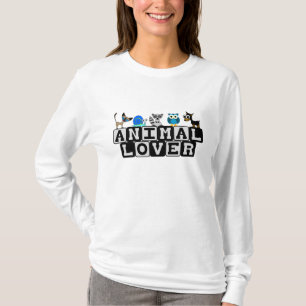 T-shirt de Longsleeve d'amoureux des animaux