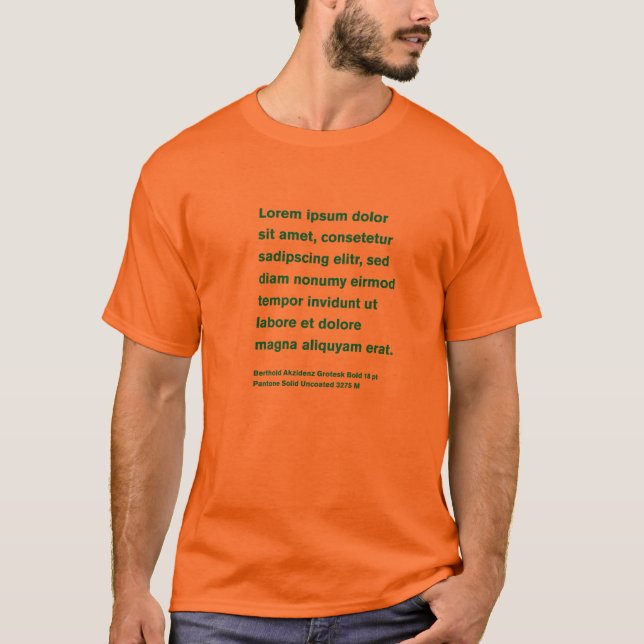 T-shirt de Lorem Ipsum (Devant)