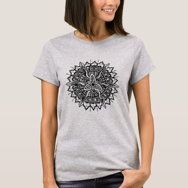 T-shirt de l'ornement Mandala (Devant)