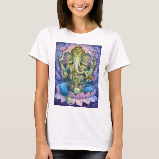 T-shirt de Lotus Ganesha (Devant)