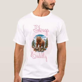 T-shirt de l'ours à aquarelle adorable - jolie pei