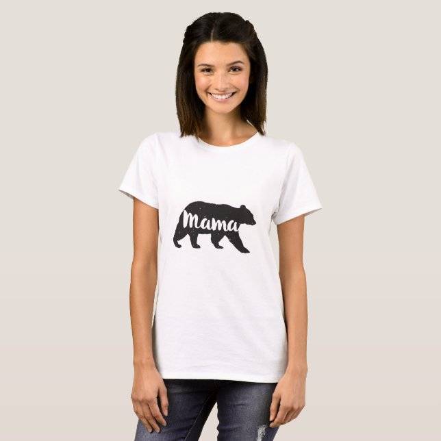 T-shirt de l'ours de maman (Devant entier)
