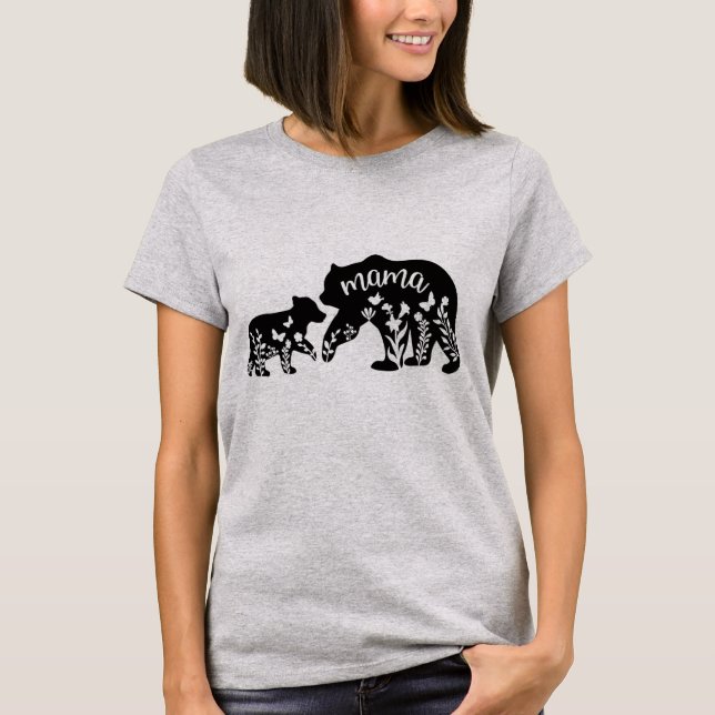 T-shirt de l'ours de maman (Devant)