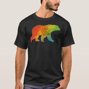 T-shirt de l'ours géométrique