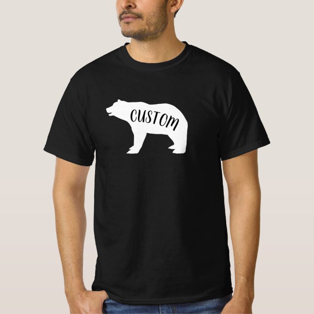 T-shirt de l'ours personnalisé (Devant)